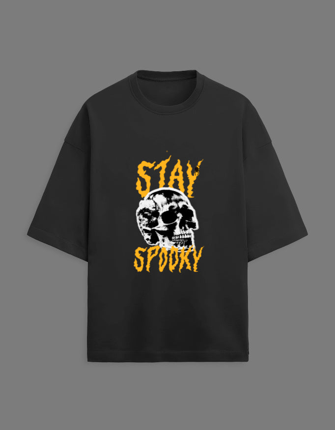 Stay Spooky Terry Oversized Tee - 260GSM